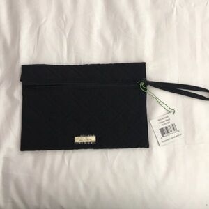 Vera Bradley Black Quilted Wristlet